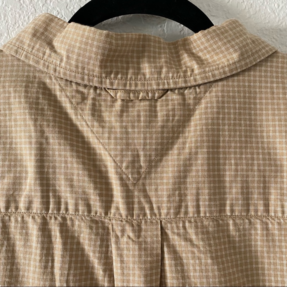 Tommy Hilfiger Vintage Tan Casual Button Down Shirt XXL - Picture 8 of 11